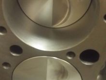 The valve reliefs in my 383.  6cc worth.