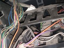 Behind radio and hvac controls