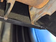 12) Rear control arms hit the inside of the axle mounting bracket unless trimmed.