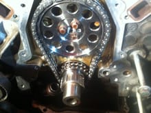 New double roller chain bolted up to a pat g spec cam.