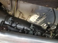 1988 Chevy G30 motorhome 4l80e transmission retrofit.  Installed with crossmember moved back 3"
