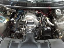 90mm Plate, solenoids, purge,lines and brackets in place.