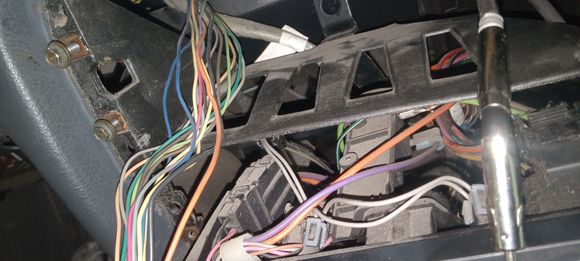 Behind radio and hvac controls