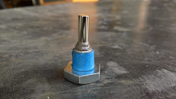 Differential Drain Plug - JB Welded to neodymium magnet