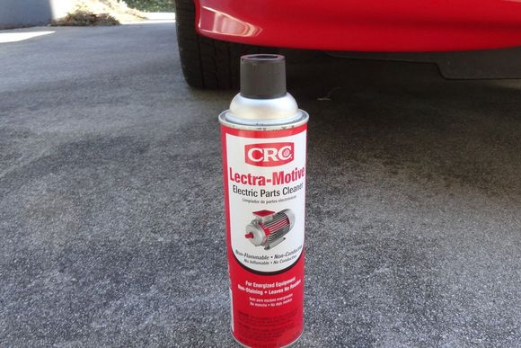 THis was the electrical parts cleaner i used. I dried the socket out real well with compressed air and let it sit about 10 minutes.