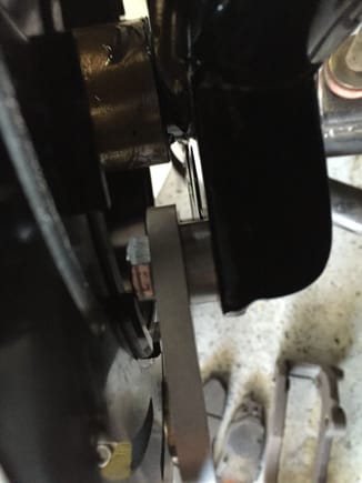 Strange front brakes with two piece rotors - interference between bracket bolts and rotor