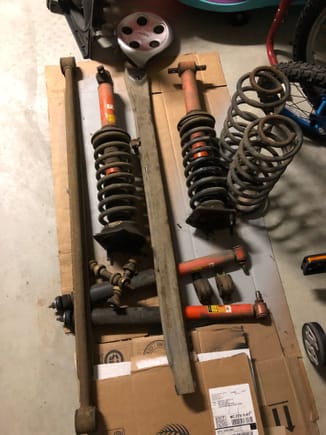 All the old parts, minus the front sway bar stuff