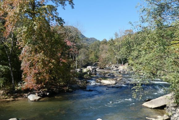 A river in Chimney Rock