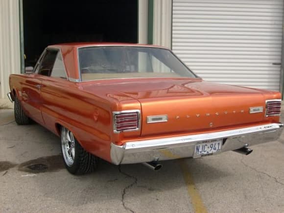 66 Plymouth Belvedere II, Malibu Sunset Orange Metallic paint. 440 with 727 trans