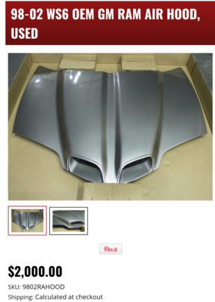 Invest in the OEM hoods not ghe cars if one wants to make W$6 money:)