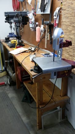 harbor fright bandsaw on a swag offroad v1 stand does a lot of the cutting. buy the replacement policy. you'll need it. actually, just buy the milwaukee…the HF one is ungodly loud
