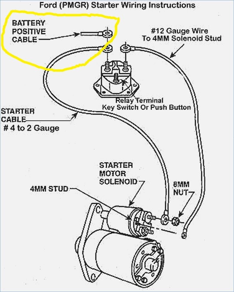 Where do the wires go on a starter solenoid