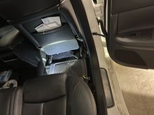 Unhook the flap under the seat and it will expose the cushion