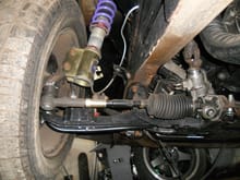 here the JIC front coilover from a ( s13 ) 240sx everything you see is 240sx except the rack thats a 1996 maxima that i had..