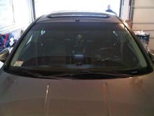 painted roof strips black