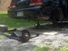 Well at least it's off.. If i can find a new one at least it'll possibly be drivable..