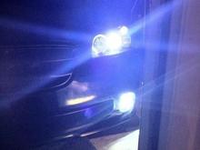 EBAY PROJECTOR HALOs!!  8000K  took me some time to get the wires right but look good to me.  6000K fogs.