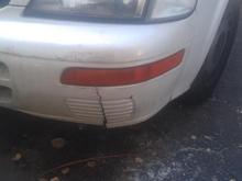 crack on driver side on front bumper