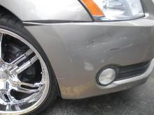 ouch!! stupid pillons at the bank