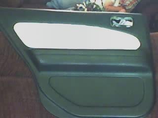 My white and black leather door panels