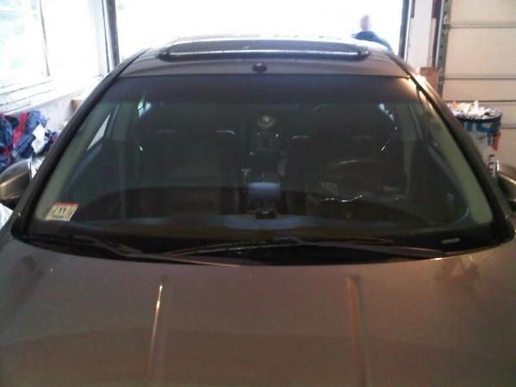 painted roof strips black
