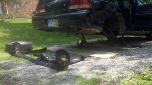 Well at least it's off.. If i can find a new one at least it'll possibly be drivable..