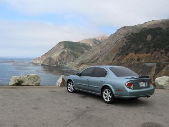 Max near big creek bridge, Highway 1.