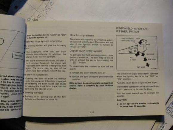 Nissan Maxima Owners Manual 005