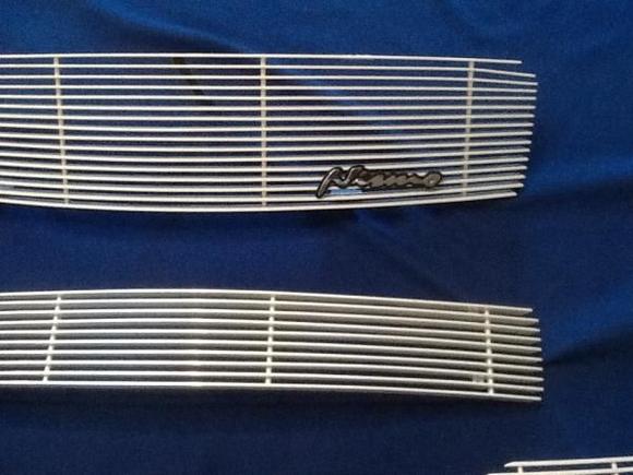 Customized 4 piece aluminum billet grille painted to color match winter frost OEM paint code. Sorry for grainy pics. High res coming soon
