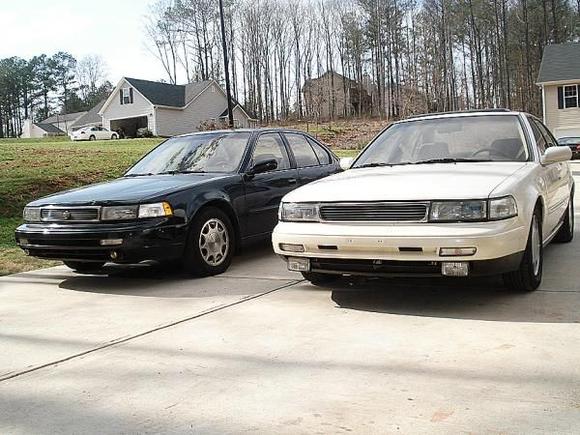 I put the SE foglights on the 92 pearl-white one - looks better!