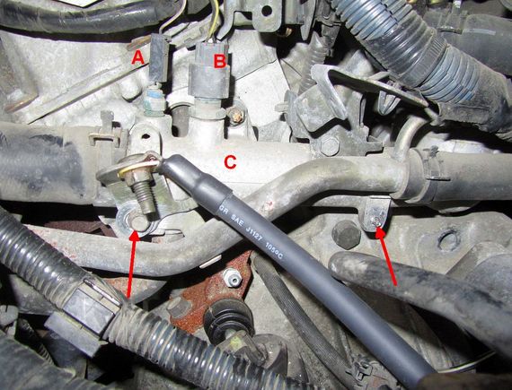 New Ground cable bracket location and parts to ID