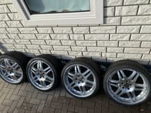 Brabus 19” monoblock 6 rims with good tires for sale