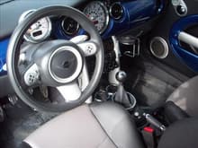 steering wheel and shifter