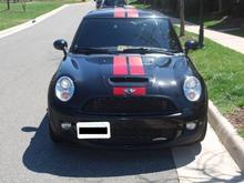 Black headlight trim