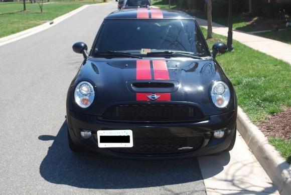 Black headlight trim