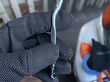 I actually broke off the paint can key that I used, but the damn thing is still in 