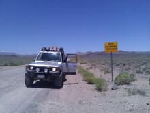 Droved for 290  miles thru Death Valley, CA. getting out alive and in one piece .....My Monti is one tough Mara...