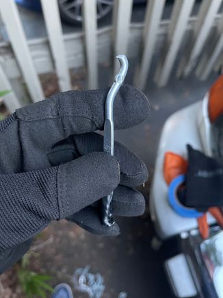 I actually broke off the paint can key that I used, but the damn thing is still in 