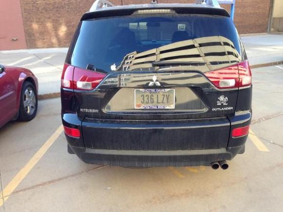 Red vinyl tinted tail lights