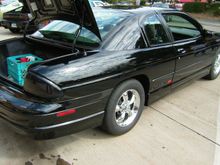 The before pictures this car had ground effects flames, headlite covers and a custom engine bling. Crager SS wheels too. 