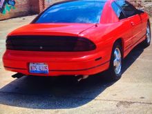 This is a view of the rear camera I installed in the key hole. This picture is also before the rust dominated the quarter panels and strut towers. 