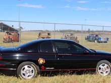 The old Race Cars in the back