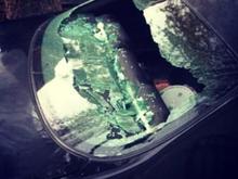 Rear window blew out in Northern Iowa @ 0800, 10/15/2012.  2001 Monte SS