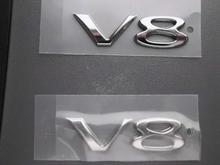 Chrome Plastic V-8 Badges Perfect for Air Cleaners/ tool Boxes anywhere you want to put them.
Can use them for Chevy/Ford/Chrysler.
$15.00 for 2 I have lots avalible.
All badges are peel and stick.
$5.00 to ship.