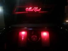 At night