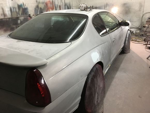 Patched up a few spots with bondo, to make sure she’s butter smooth.