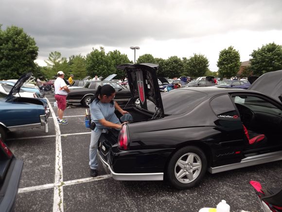 Barb aka P343 working on her Monte Carlo 