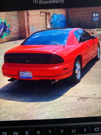 This is a view of the rear camera I installed in the key hole. This picture is also before the rust dominated the quarter panels and strut towers. 