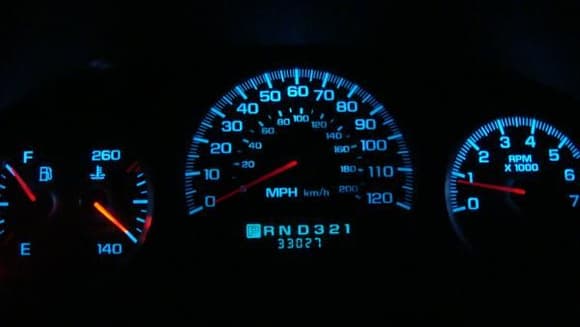 BBengineer.com ungraded my gauge cluster with new motors and LED lights.  Niceupgrade, but the brightness control is pretty much off and on now with little in between.  Luckily, it is still dim enough at night not to be annoying.