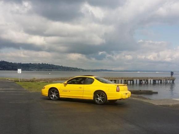 My Minion and the Floating Bridge over Lake Washington